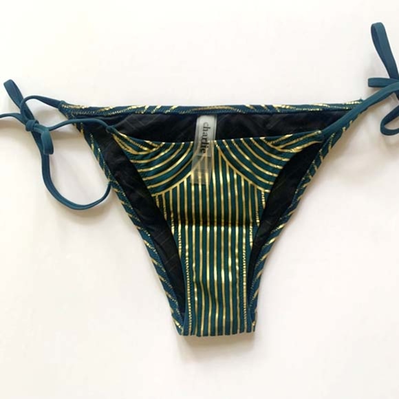 NEW Charlie by MZ Deco Foil Bikini Size S/P - Picture 5 of 8